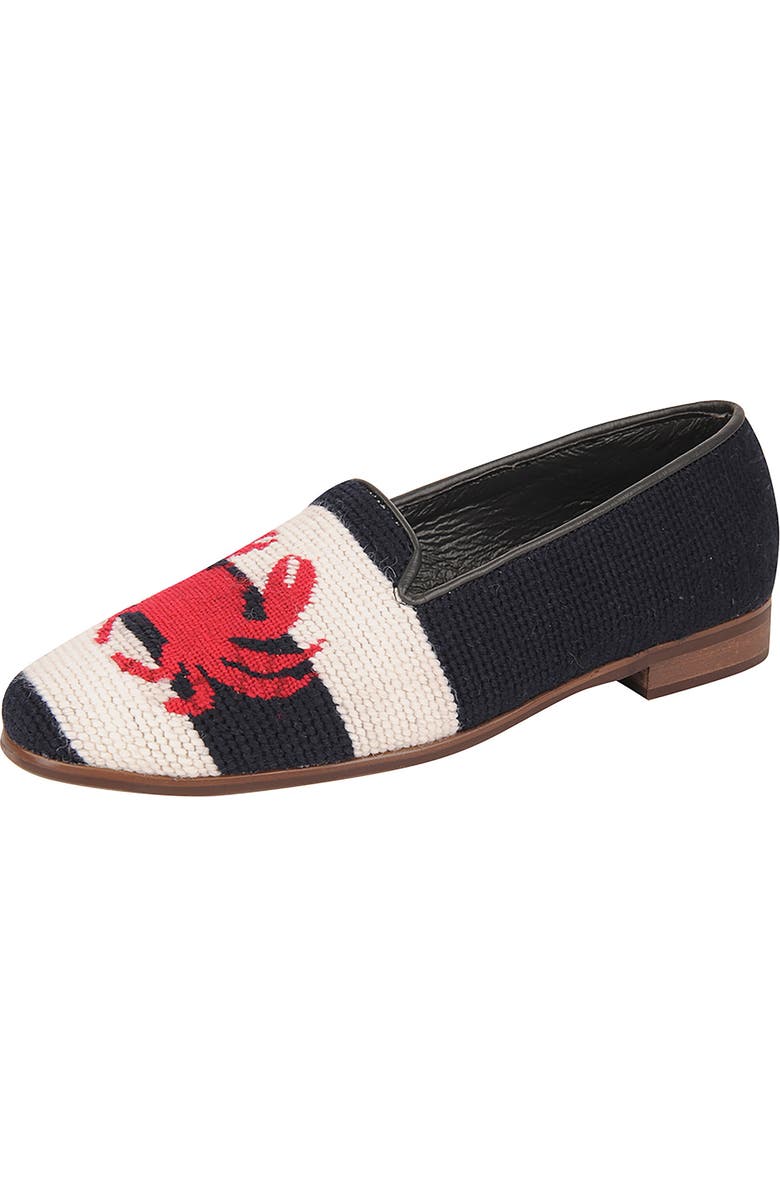 ByPaige BY PAIGE Needlepoint Crab & Lobster Flat, Main, color,