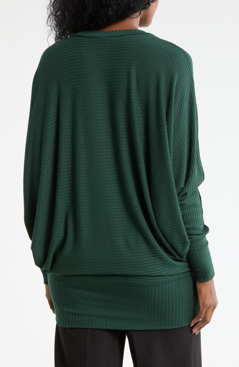 GO COUTURE V-Neck Dolman Tunic Sweater, Alternate, color, Aventurine