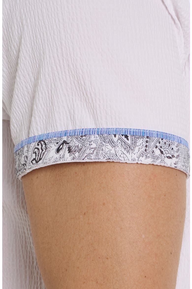 Solid Seersucker Short Sleeve Shirt, Alternate, color, WHITE