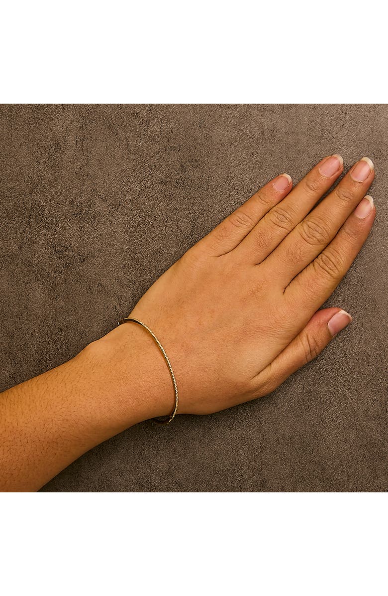 Haus of Brilliance 14K Yellow Gold 1/3 Cttw Diamond Half Eternity Bangle Bracelet, Alternate, color, Yellow