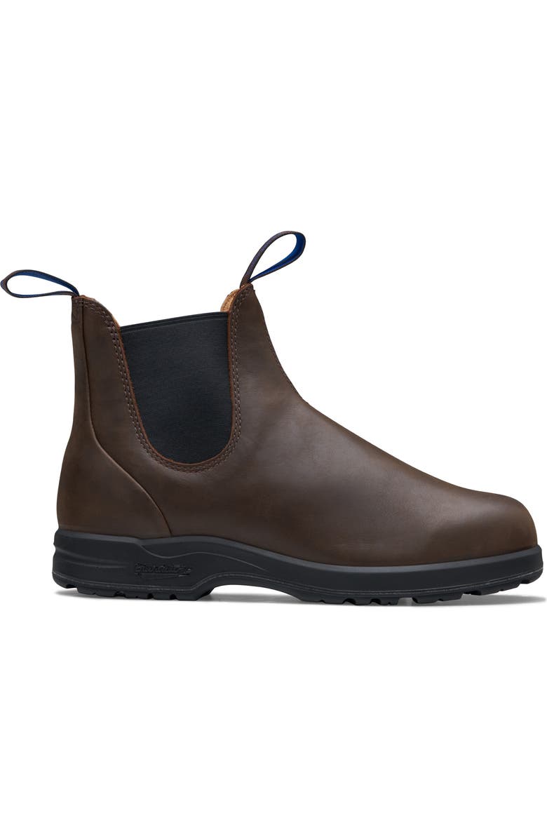 Blundstone Footwear Thermal Waterproof Genuine Shearling Lined Chelsea Boot, Alternate, color, Antique Brown