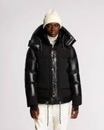 Alpenhaus Farlin Mixed Media Relaxed Fit Puffer with Removable Hood