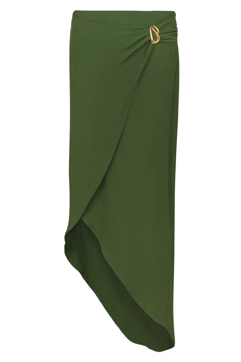 Taylor Cover-Up Midi Skirt, Alternate, color, GREEN