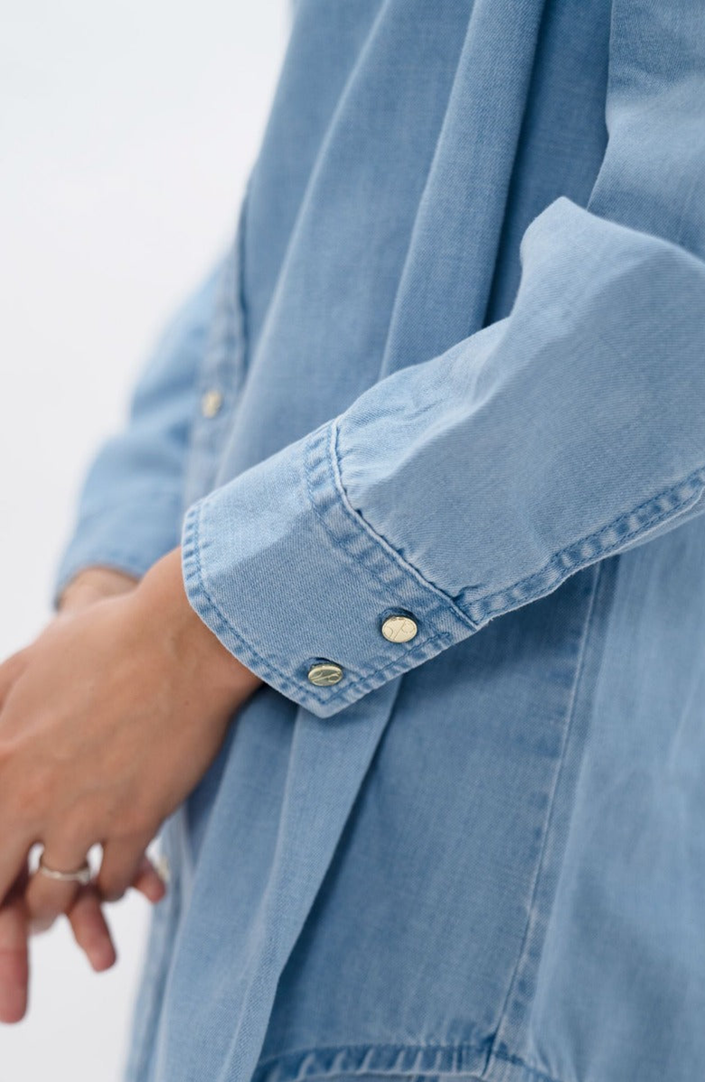 1People-US Louisiana Classic Denim Shirt, Alternate, color, Sky Blue