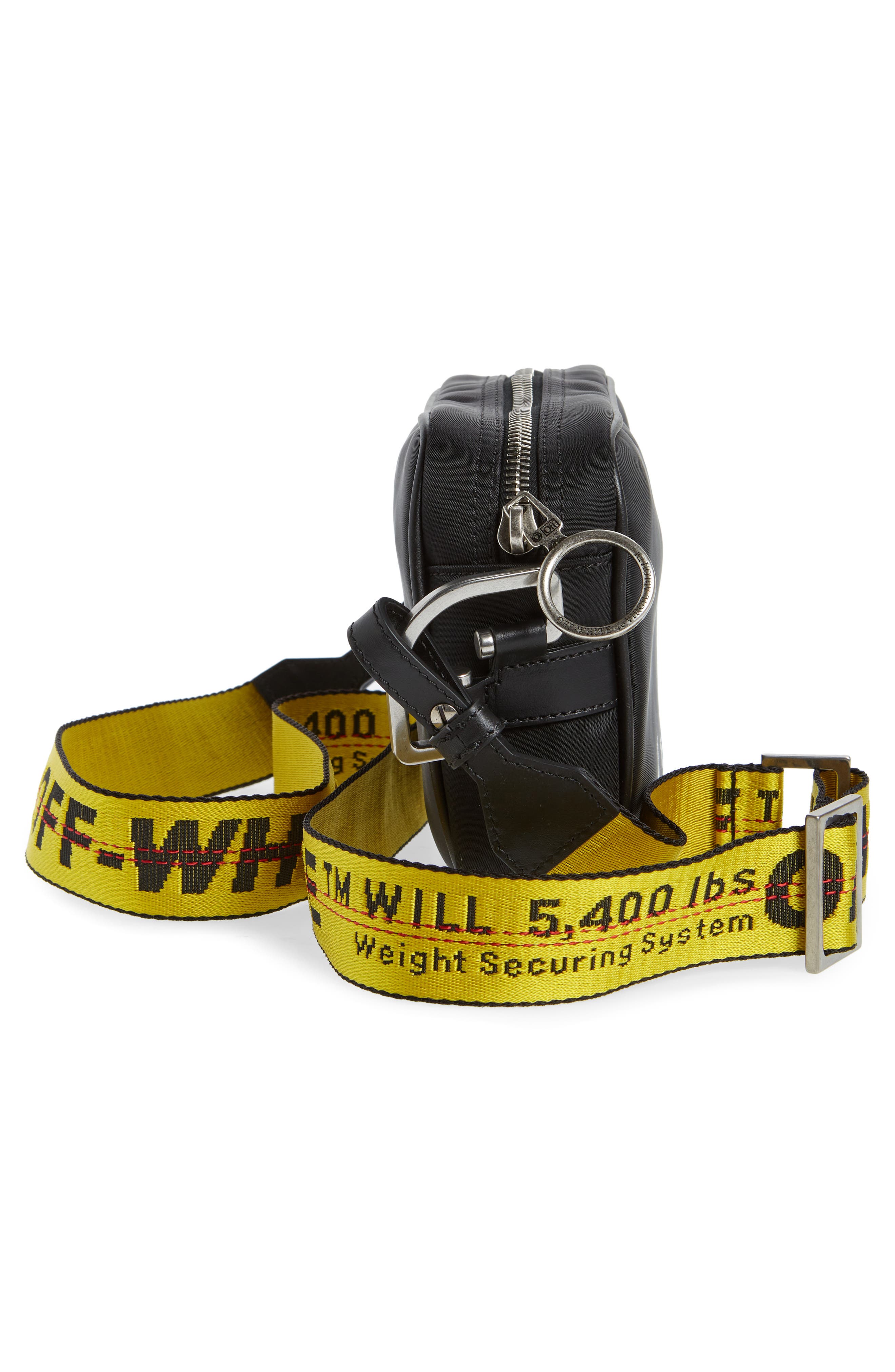 Off-White Logo Nylon Crossbody Bag, Alternate, color, 