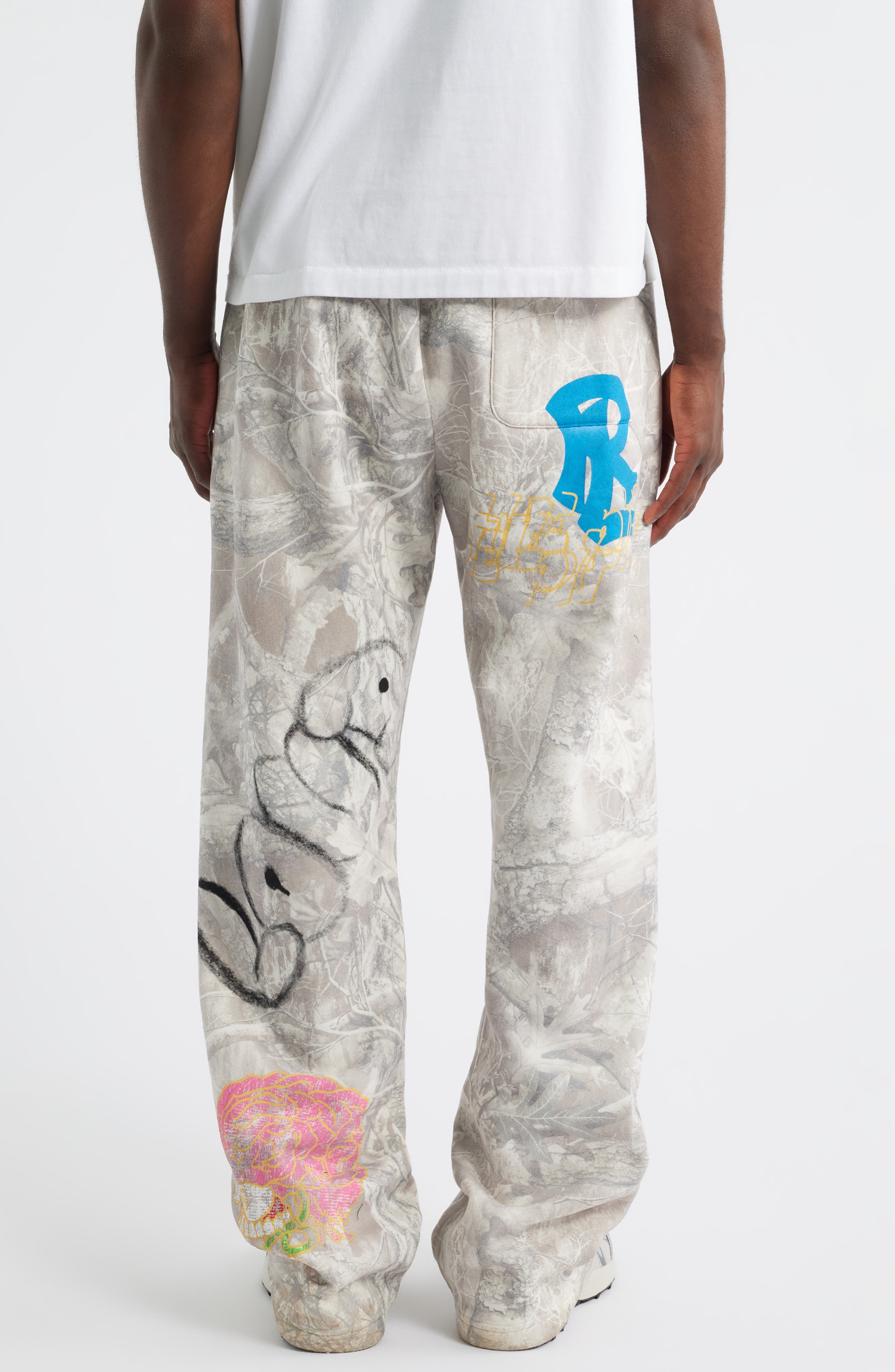 Sketch Camo Cotton Blend Sweatpants - image 2