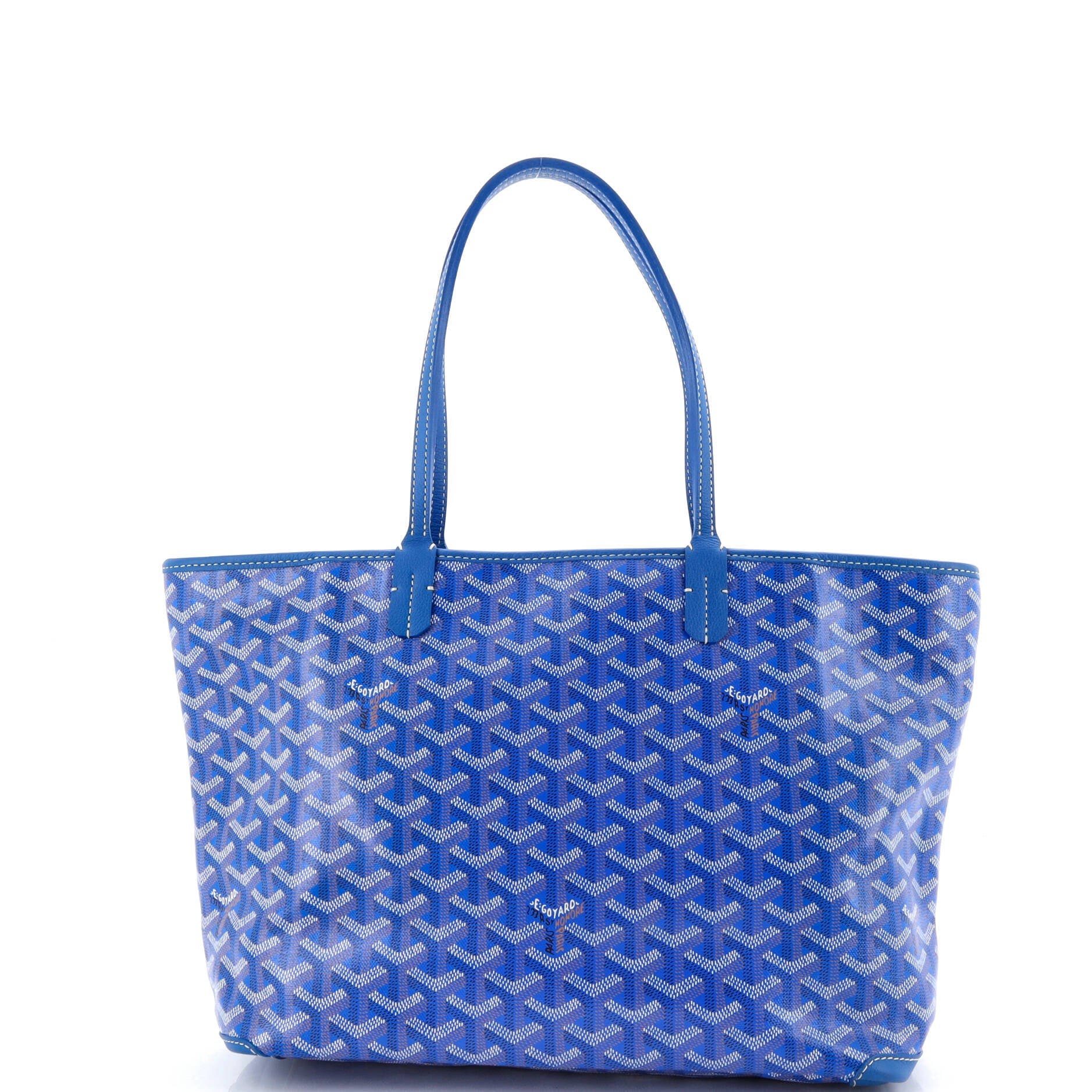 Pre-Owned Goyard Artois Tote Coated Canvas PM, Alternate, color, Blue
