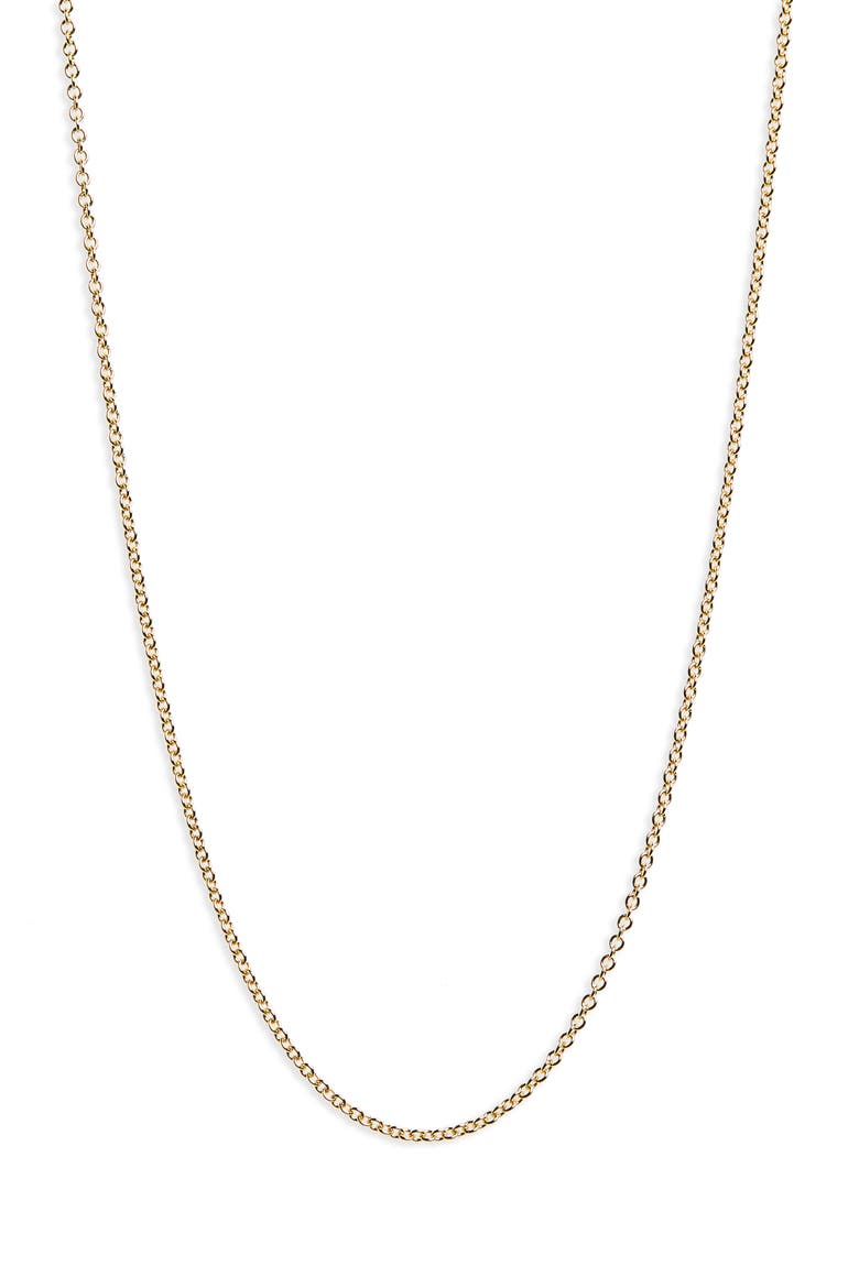 14K Gold Rolo Chain Necklace (Nordstrom Exclusive), Main, color, YELLOW GOLD