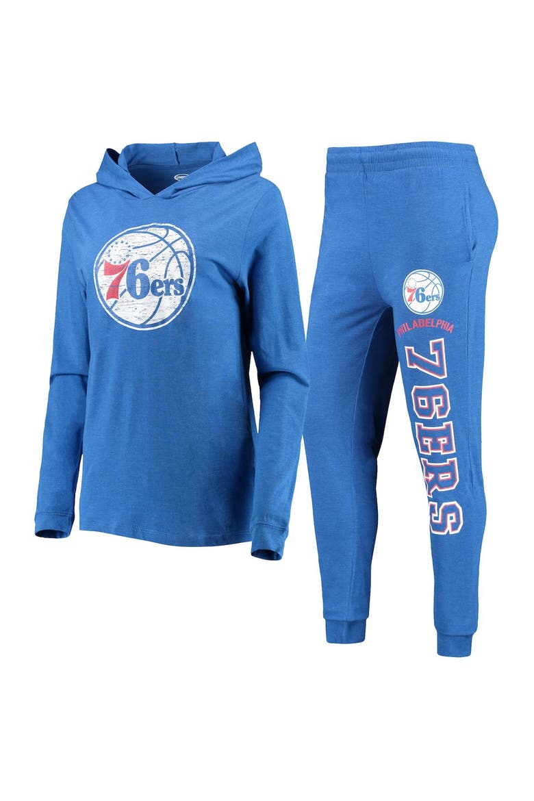 Women's Concepts Sport Royal Philadelphia 76ers Hoodie & Pants Sleep Set, Alternate, color, Royal
