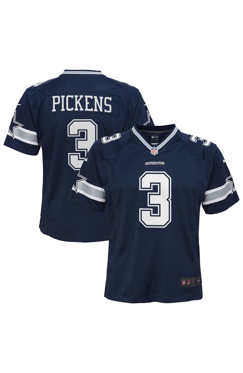 Nike Youth Nike George Pickens Navy Dallas Cowboys Game Jersey, Alternate, color, 