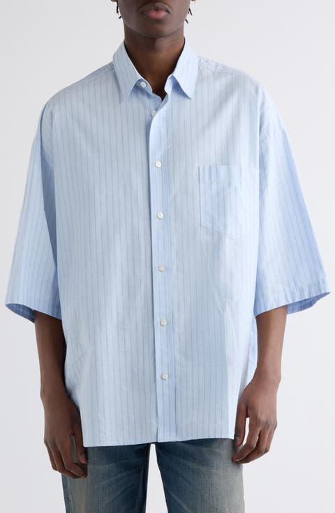 Soffia Stripe Short Sleeve Button-Up Shirt