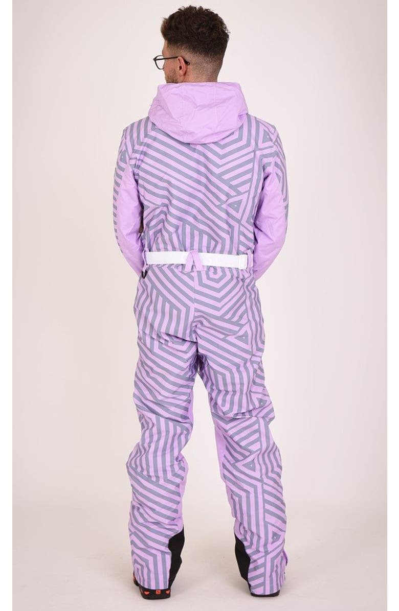 OOSC Fall Line Men's Ski Suit, Alternate, color, Purple & Grey