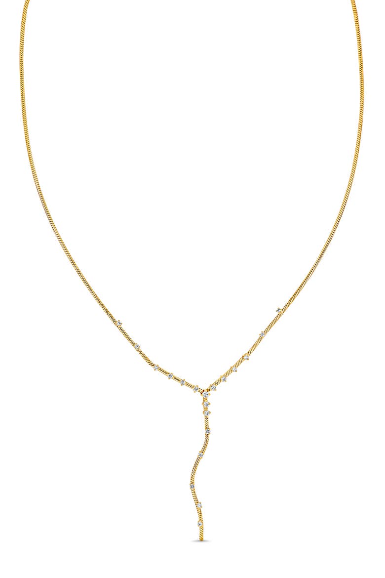 18K Gold Solstice Diamond Y-Necklace (Online Trunk Show), Main, color, YELLOW