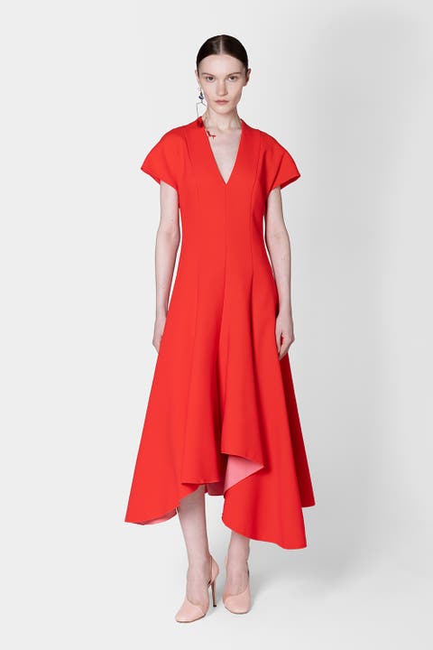 Sapha V-Neck Midi Dress