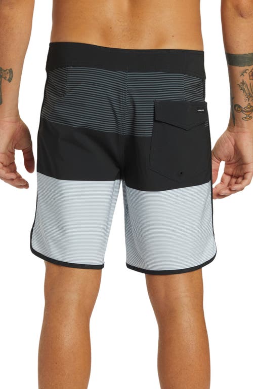 Quiksilver Surfsilk Tijuana Board Shorts In Mercury Sherpa- Black