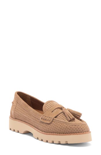 DONALD PLINER DONALD PLINER PERFORATED TASSEL LOAFER