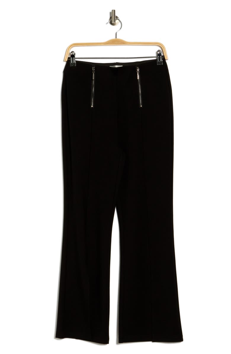 PATRIZIA LUCA Front Slit Wide Leg Pants, Alternate, color, Black
