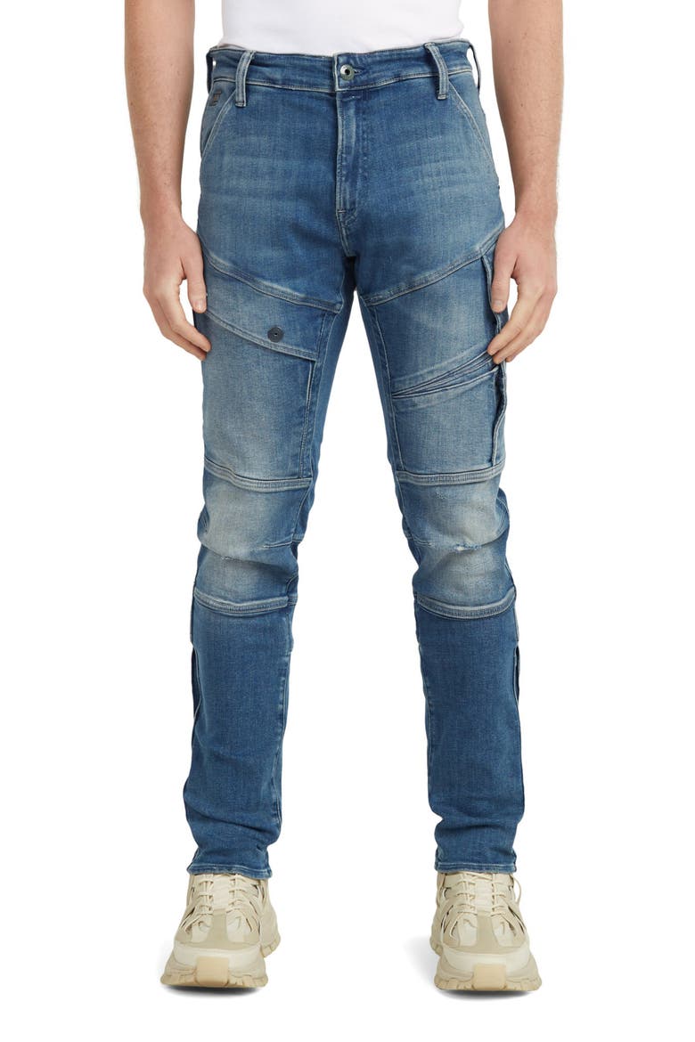 Airblaze 3D Skinny Jeans, Main, color, ANTQ FADED NIAGARA DESTROYED