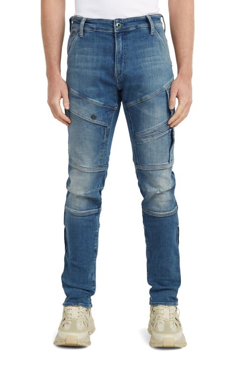 Airblaze 3D Skinny Jeans (Antique Faded Niagra Destroyed) (Regular & Tall)