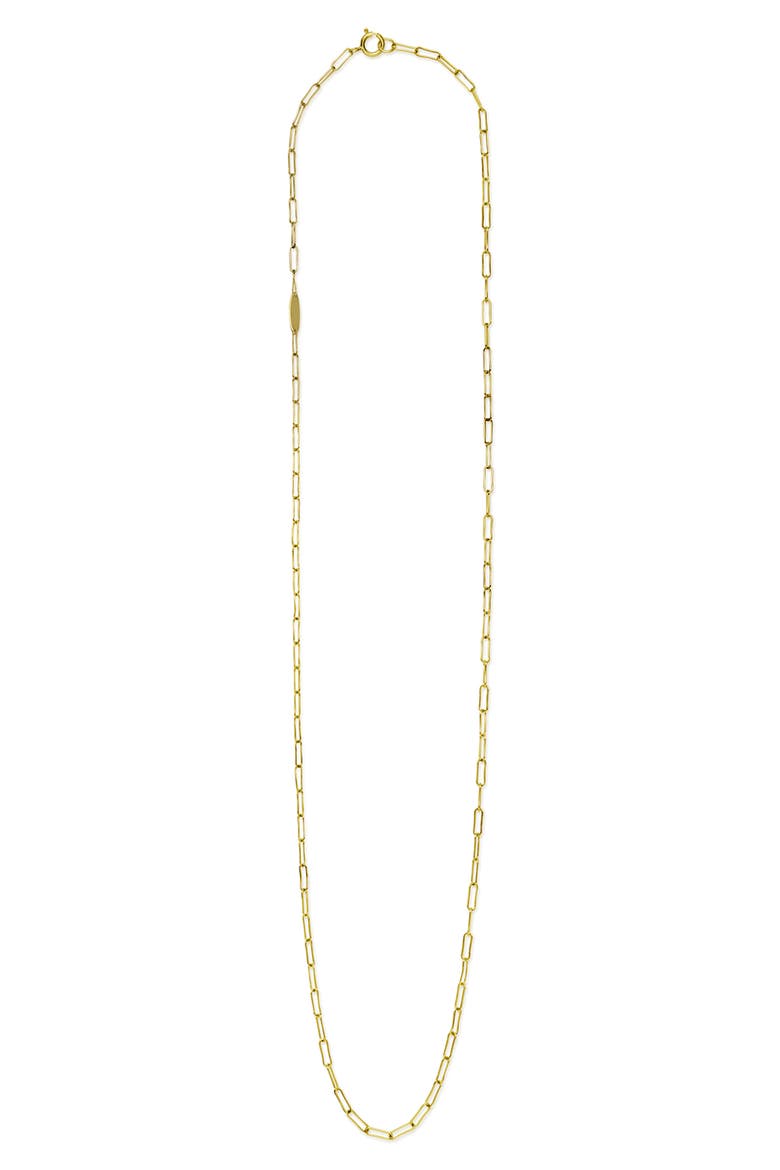 Men's Anthem Paper Clip Chain Necklace, Alternate, color, GOLD