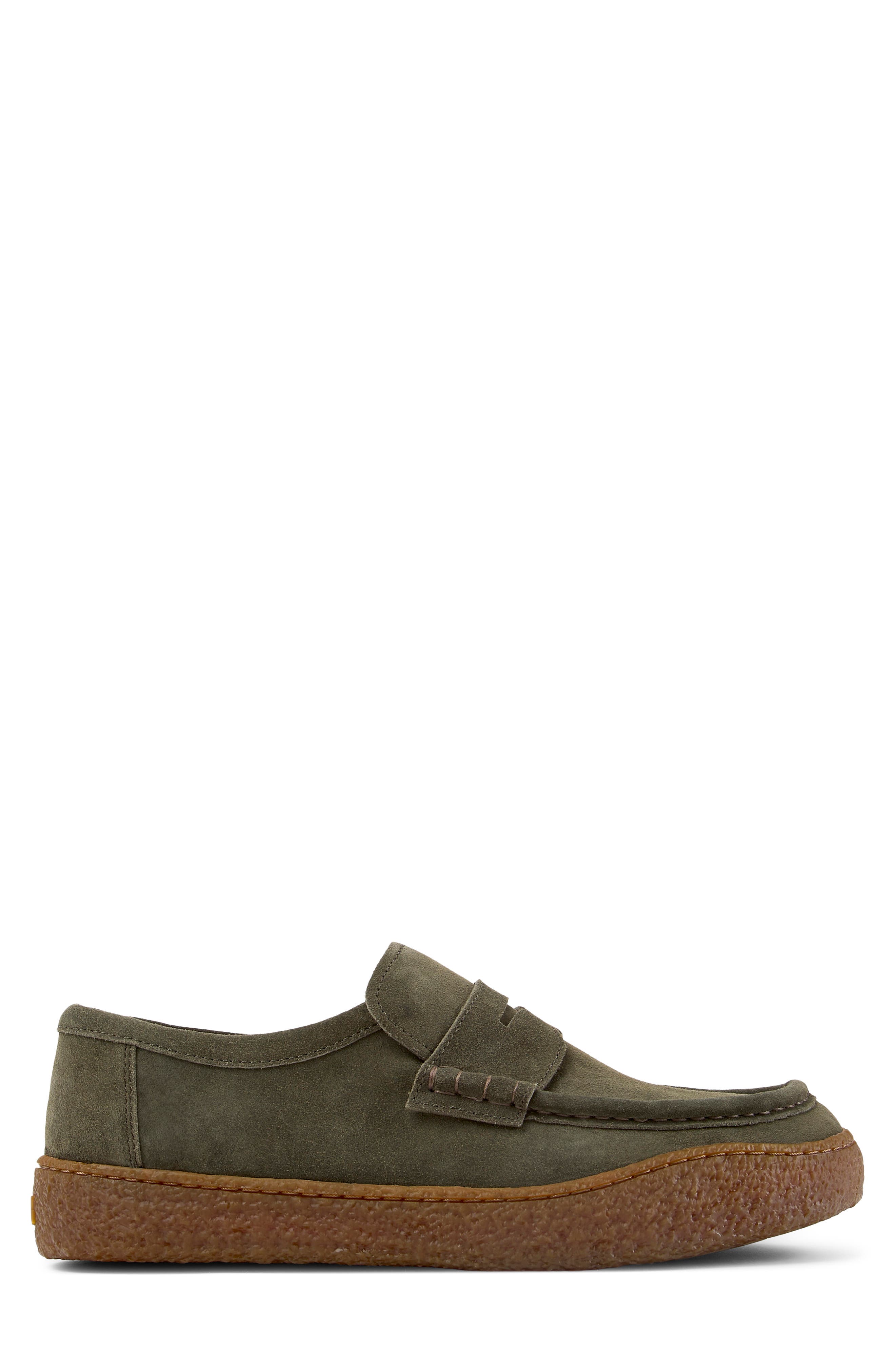 Peu Terreno Leather Moccasin, Alternate, color, DARK GREEN