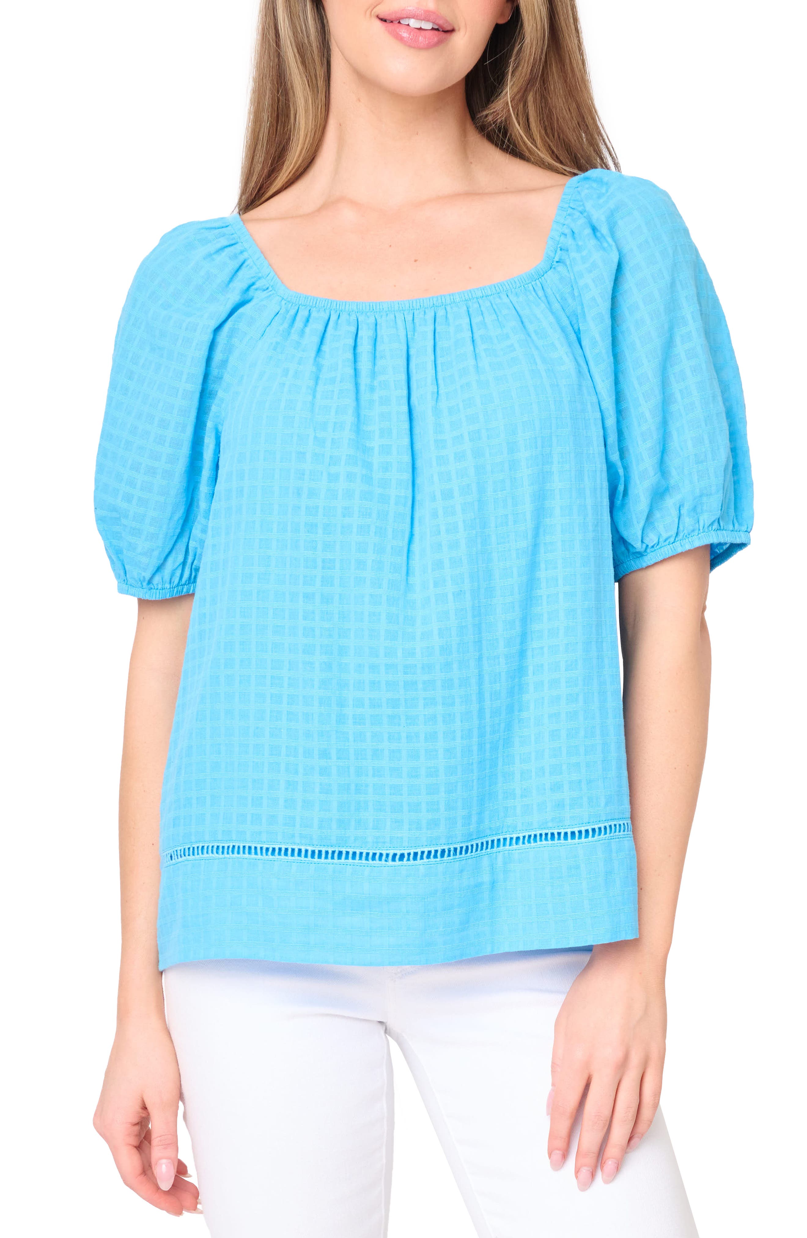 Convertible Neck Gauze Top - image 3