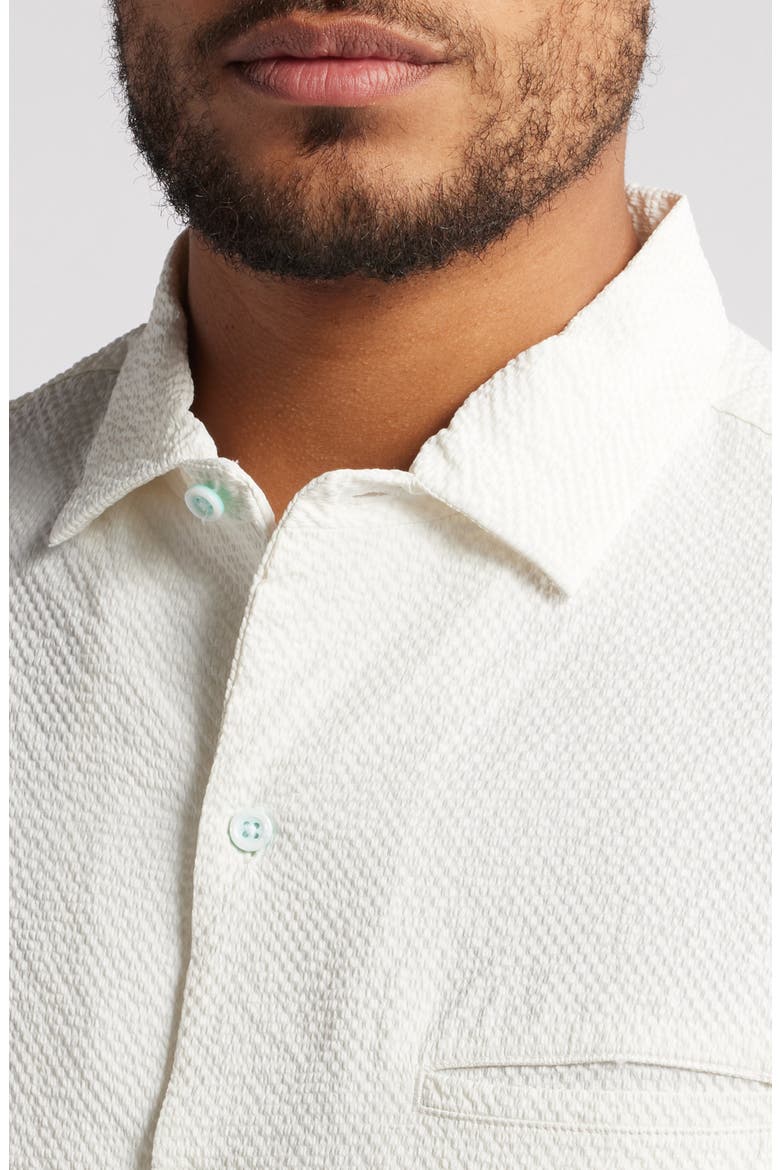 The Lanai Short Sleeve Button-Up Shirt, Alternate, color, EGGSHELL