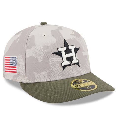 Men's New Era Light Beige/Olive Houston Astros 2025 Armed Forces Day Low Profile 59FIFTY Fitted Hat