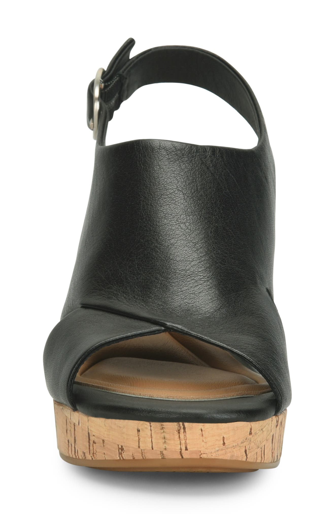 Söfft Liv Slingback Platform Sandal, Alternate, color, Black