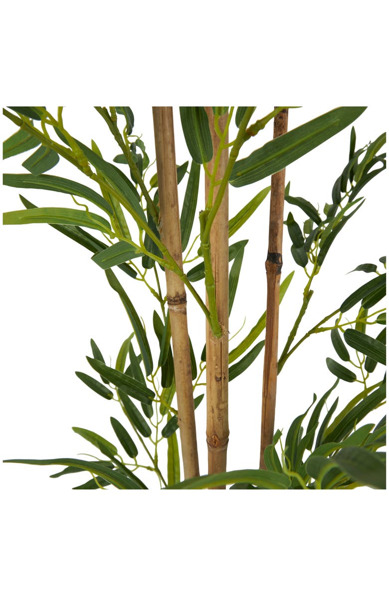 GINGER BIRCH STUDIO Green Faux Foliage Artificial Bamboo Tree in Pot, Alternate, color, 