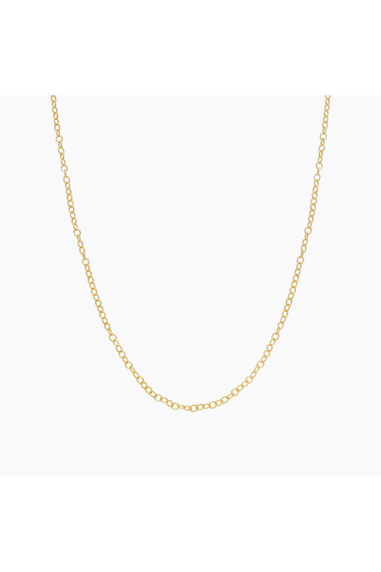 18k Gold Plated Sterling Silver Lizzy Small Chain Necklace Gift Idea, Main, color, Gold