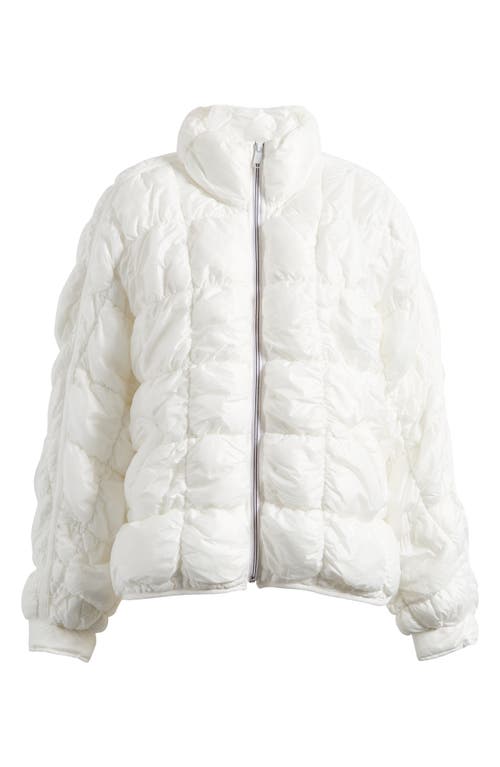 FREE PEOPLE FREE PEOPLE FP MOVEMENT PIPPA SCRUNCHY GLOSSY WATER RESISTANT PUFFER JACKET