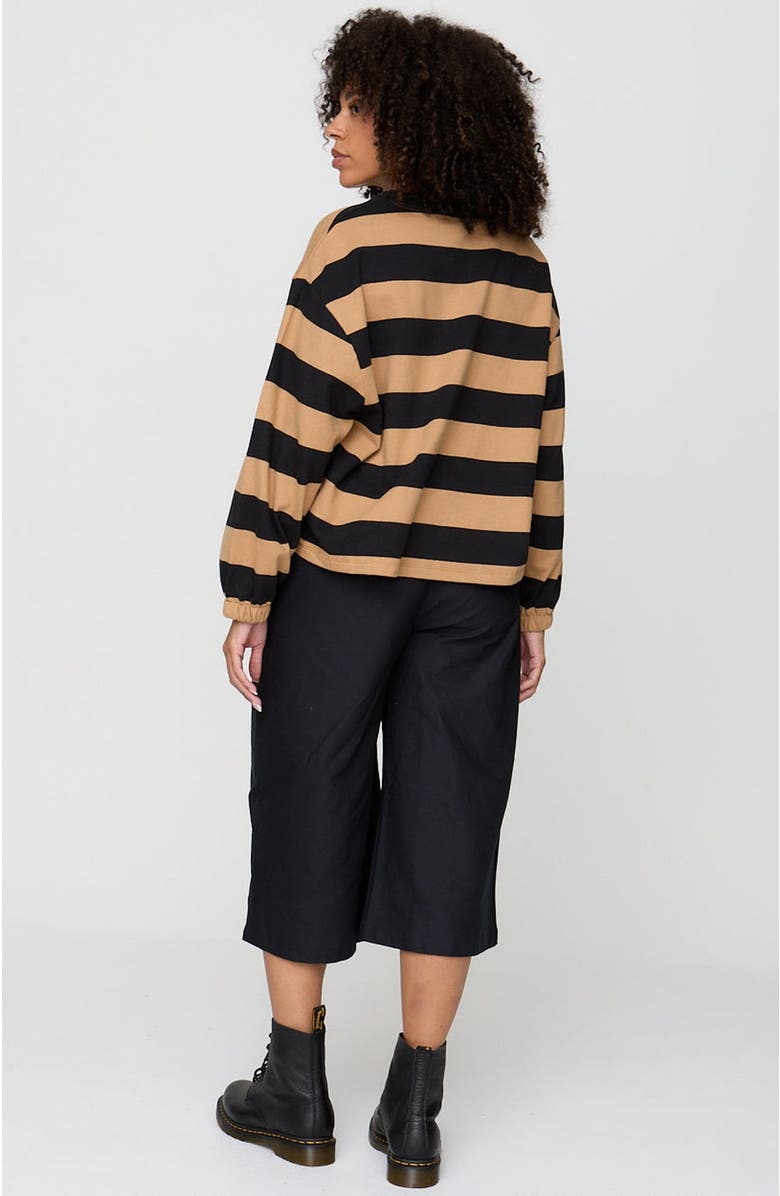 Turtledove London Organic Cotton Judy Crop Trousers, Alternate, color, Black