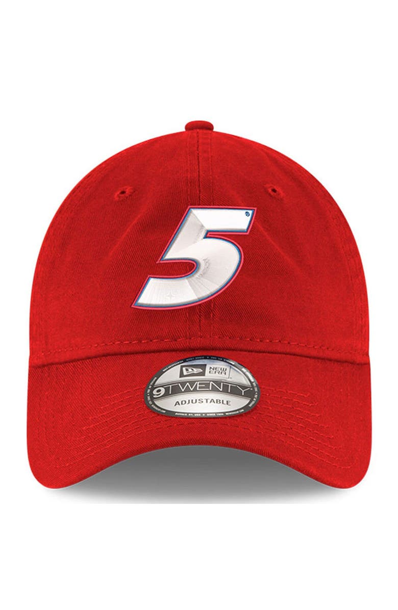 New Era Men's New Era Scarlet Kyle Larson Enzyme Washed 9TWENTY Adjustable Hat, Alternate, color, 