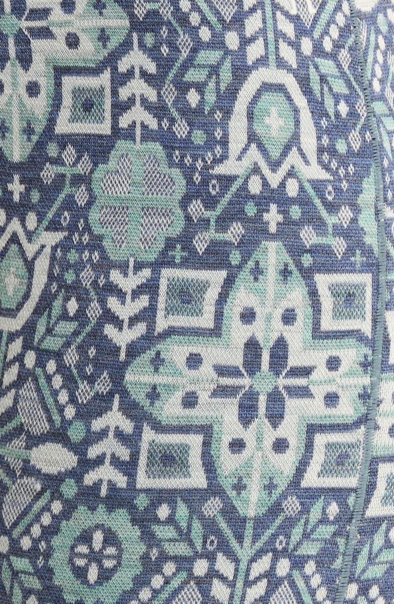 Smartwool Classic Merino Wool Thermal Leggings, Alternate, color, Nightfall Deco Flora