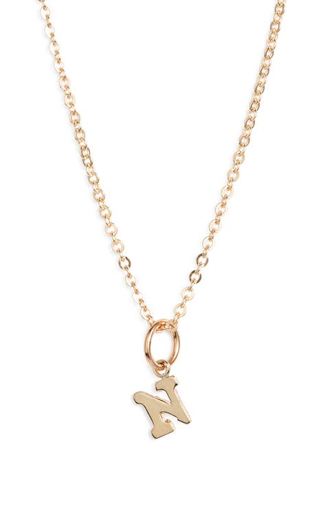 Initial Pendant Necklace
