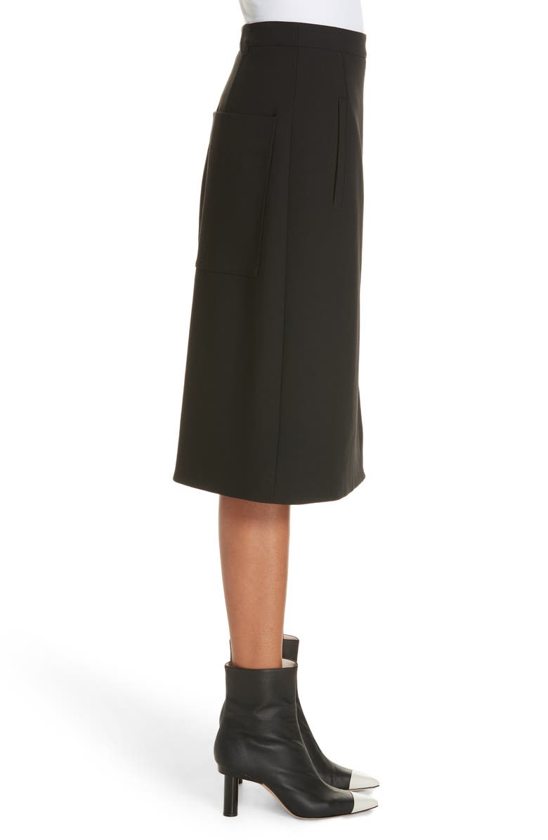Tibi Anson Stretch A-Line Skirt, Alternate, color, 