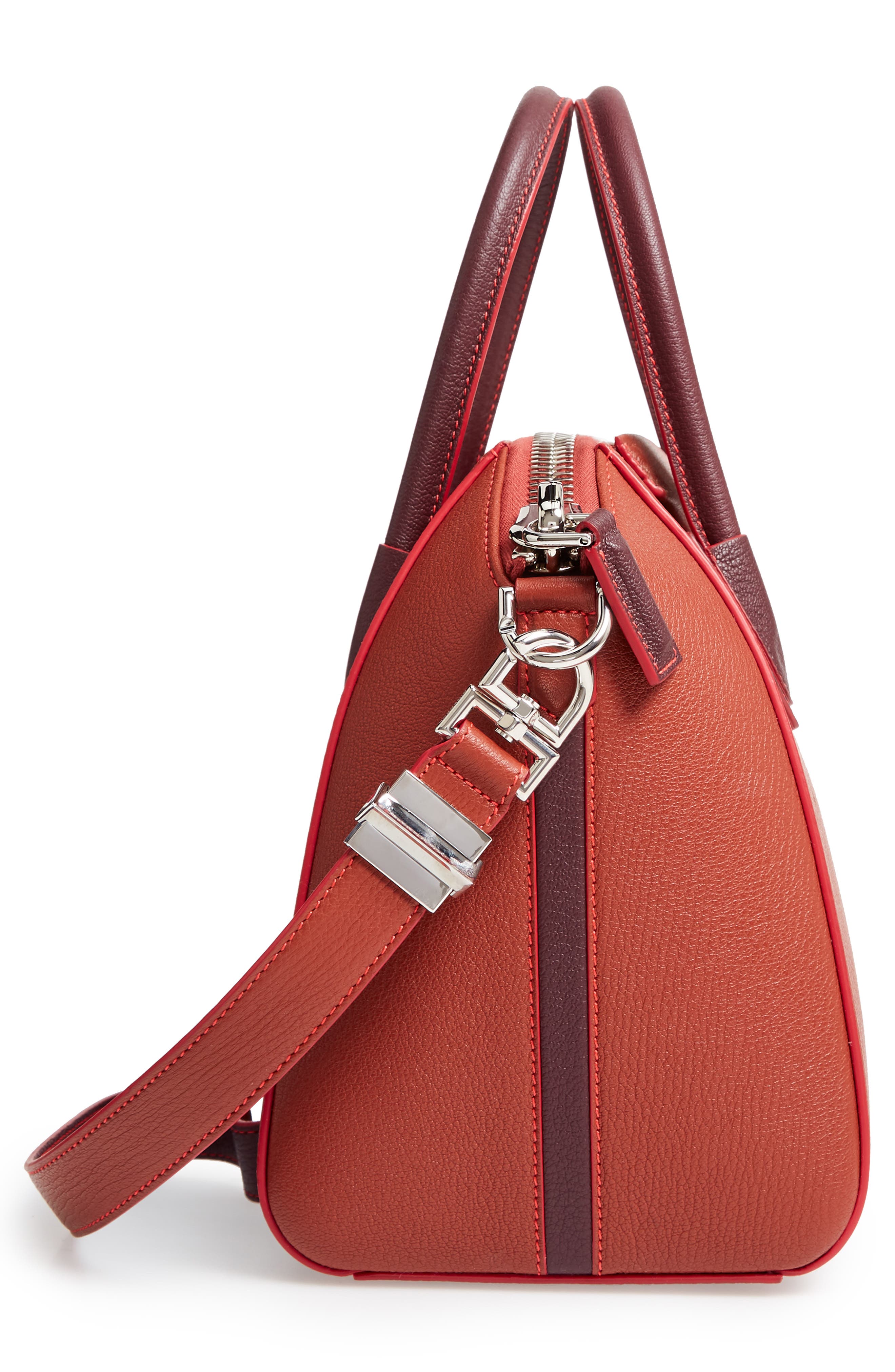 Givenchy Small Antigona Leather Satchel, Alternate, color, 