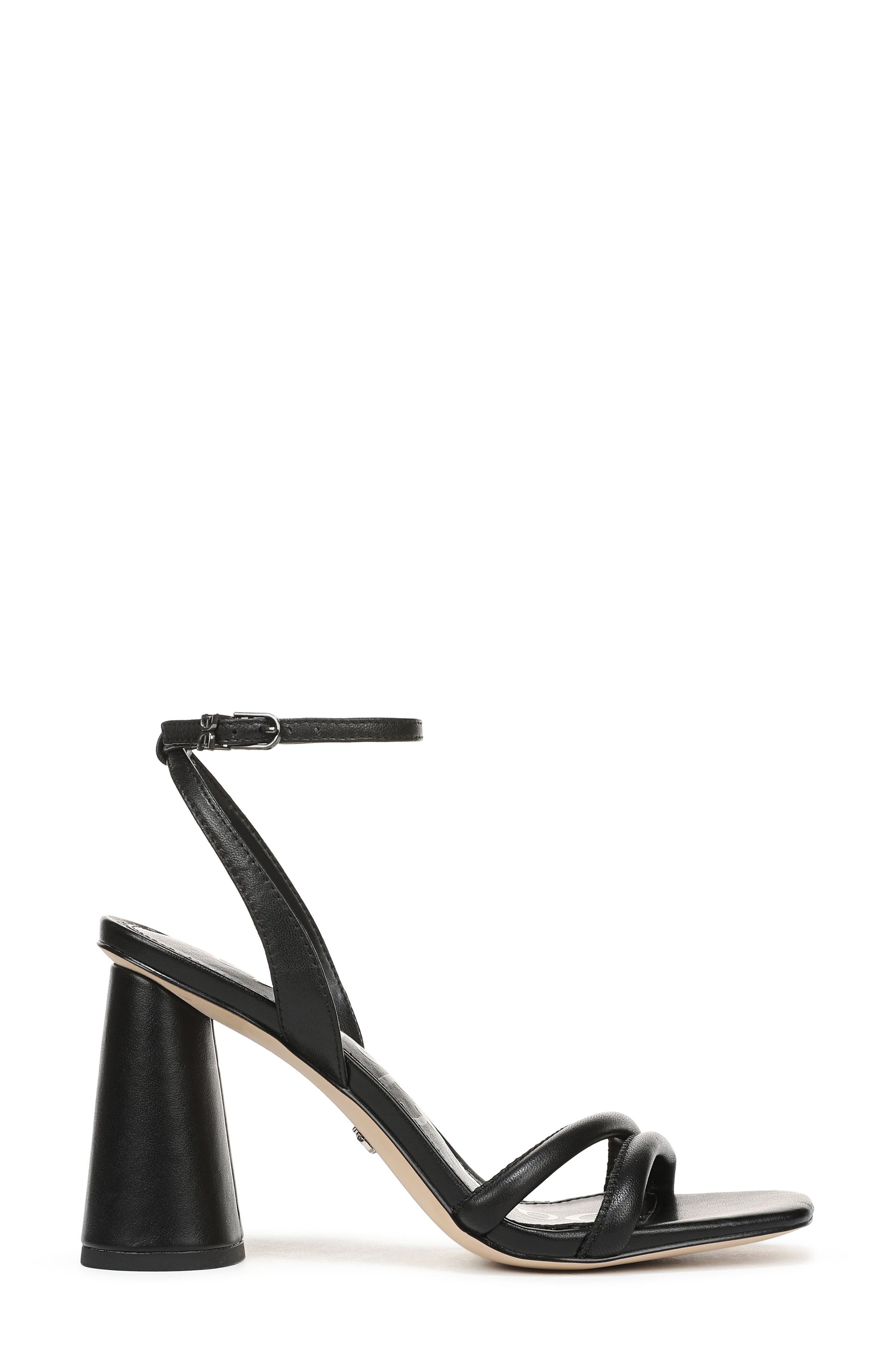 Sam Edelman Kia Block Heel Ankle Strap Sandal, Alternate, color, Black
