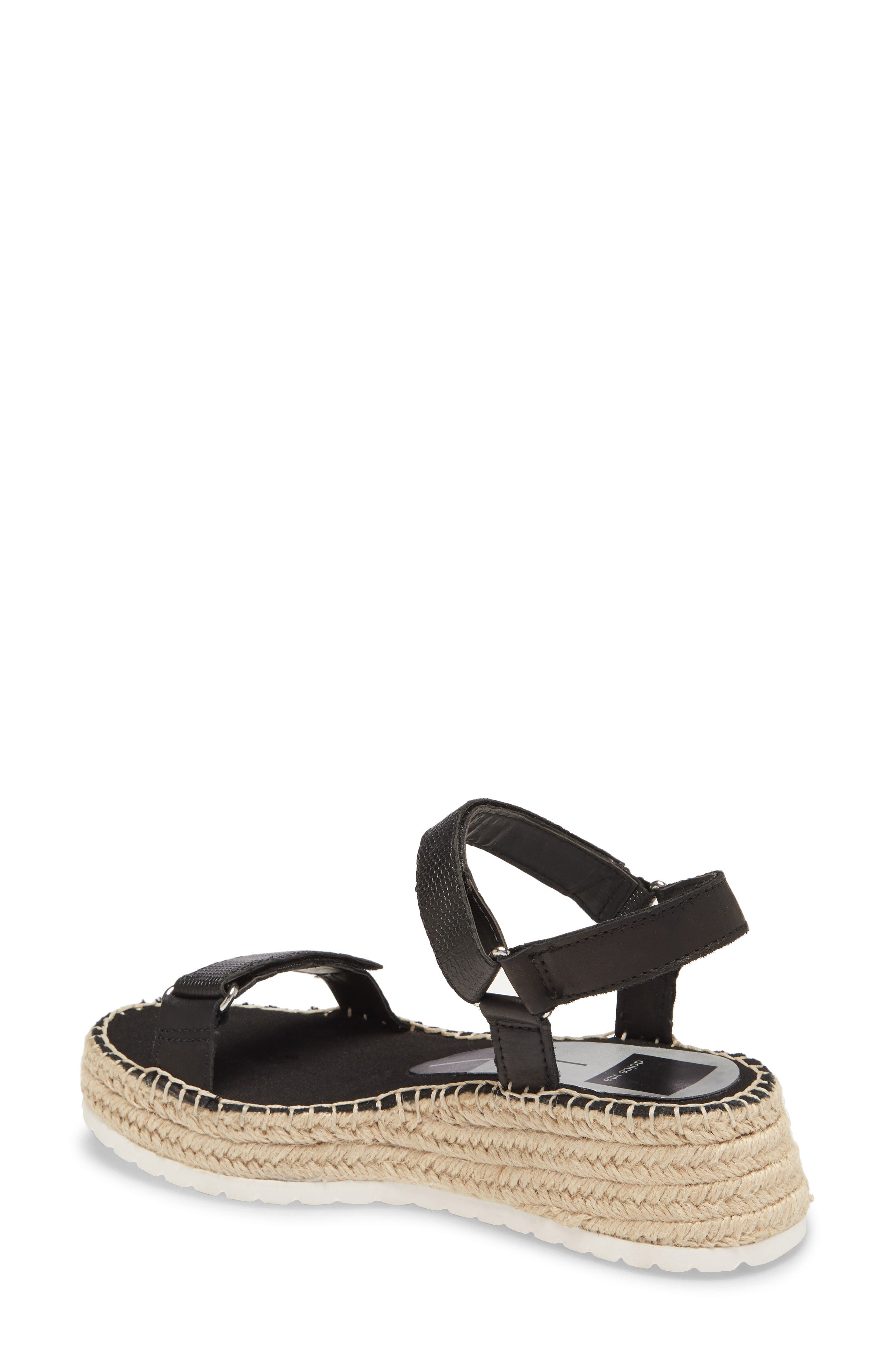 Myra Espadrille Wedge Sandal, Alternate, color, BLACK
