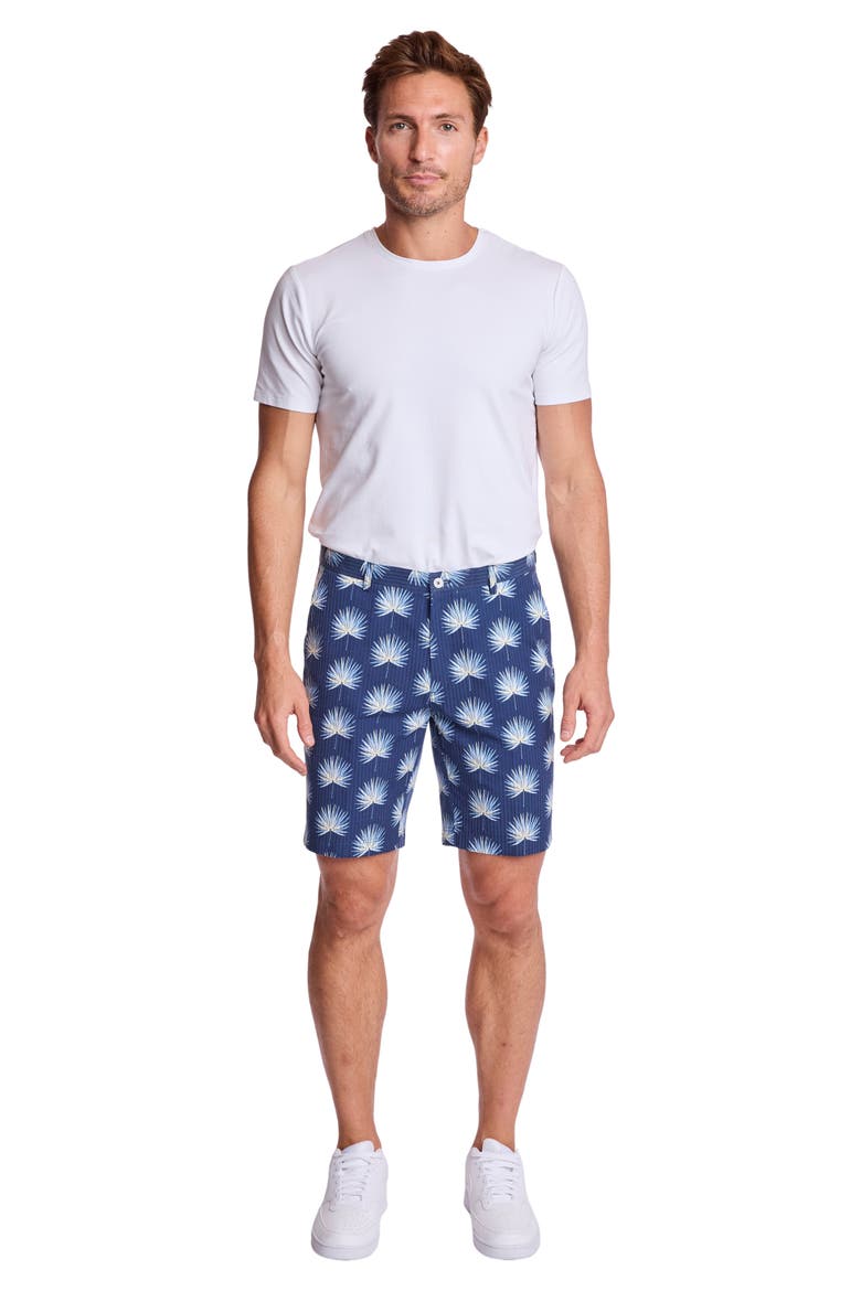 Felix Slim Fit Shorts, Alternate, color, OCEAN WHITE SEERSUCKER