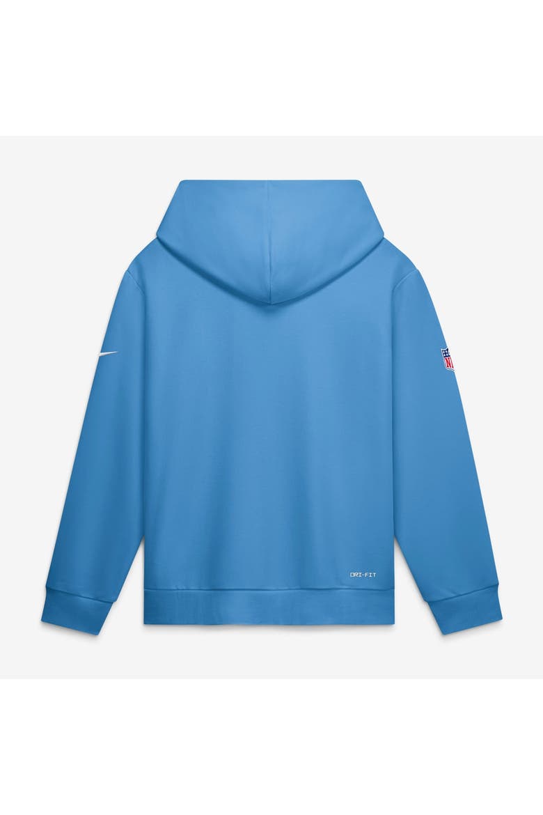 Men's Nike Light Blue Tennessee Titans Sideline Standard Issue Quarterback Scramble Dri-FIT Full-Zip Hoodie, Alternate, color, Light Blue