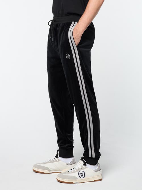 Sergio Tacchini Damarindo Velour Track Pant In Black