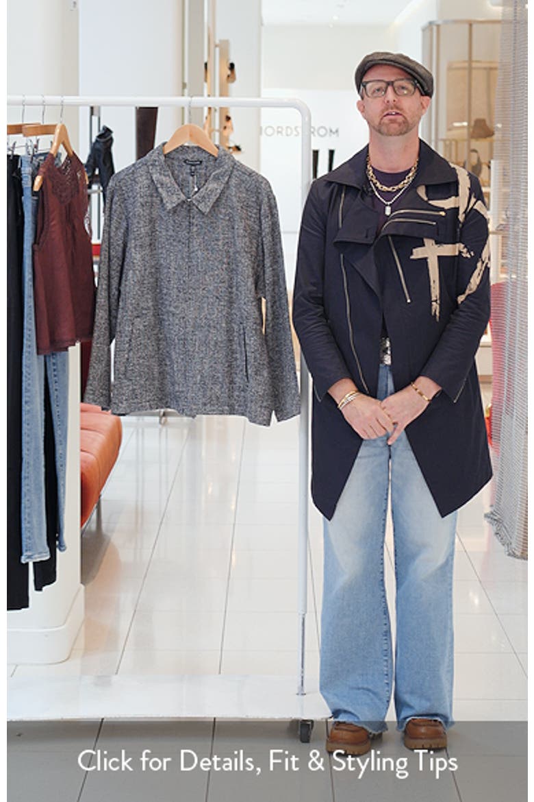 Classic Collar Stretch Organic Cotton Zip Jacket video