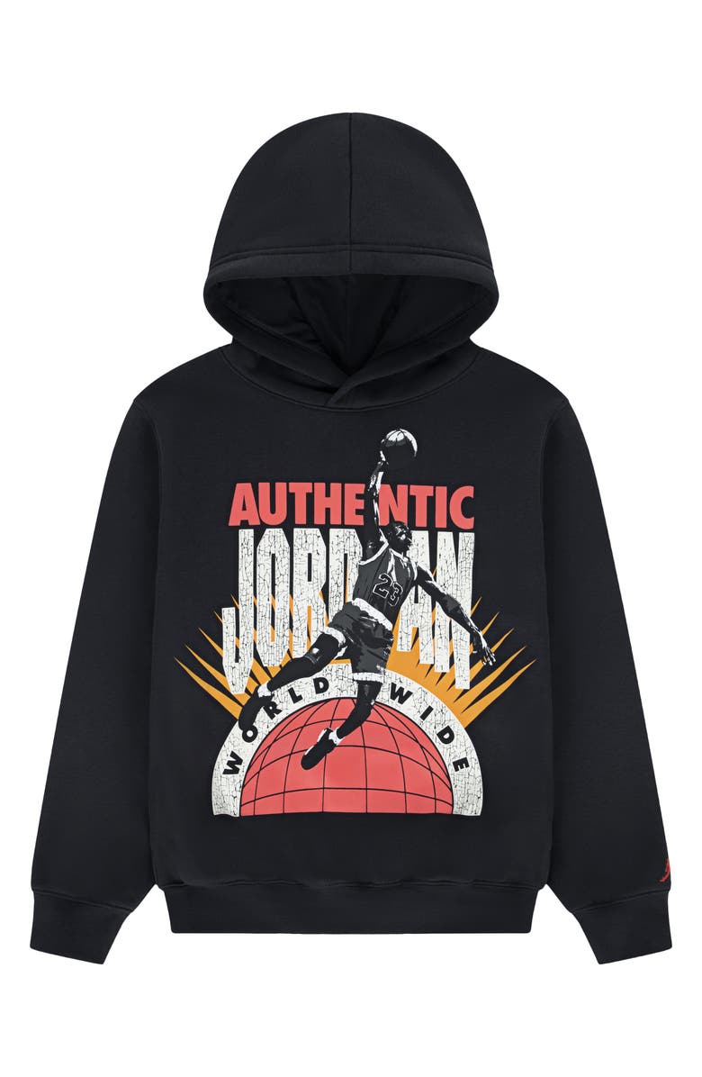Jordan Kids' Authentic Jordan Pullover Hoodie, Main, color, Off Noir