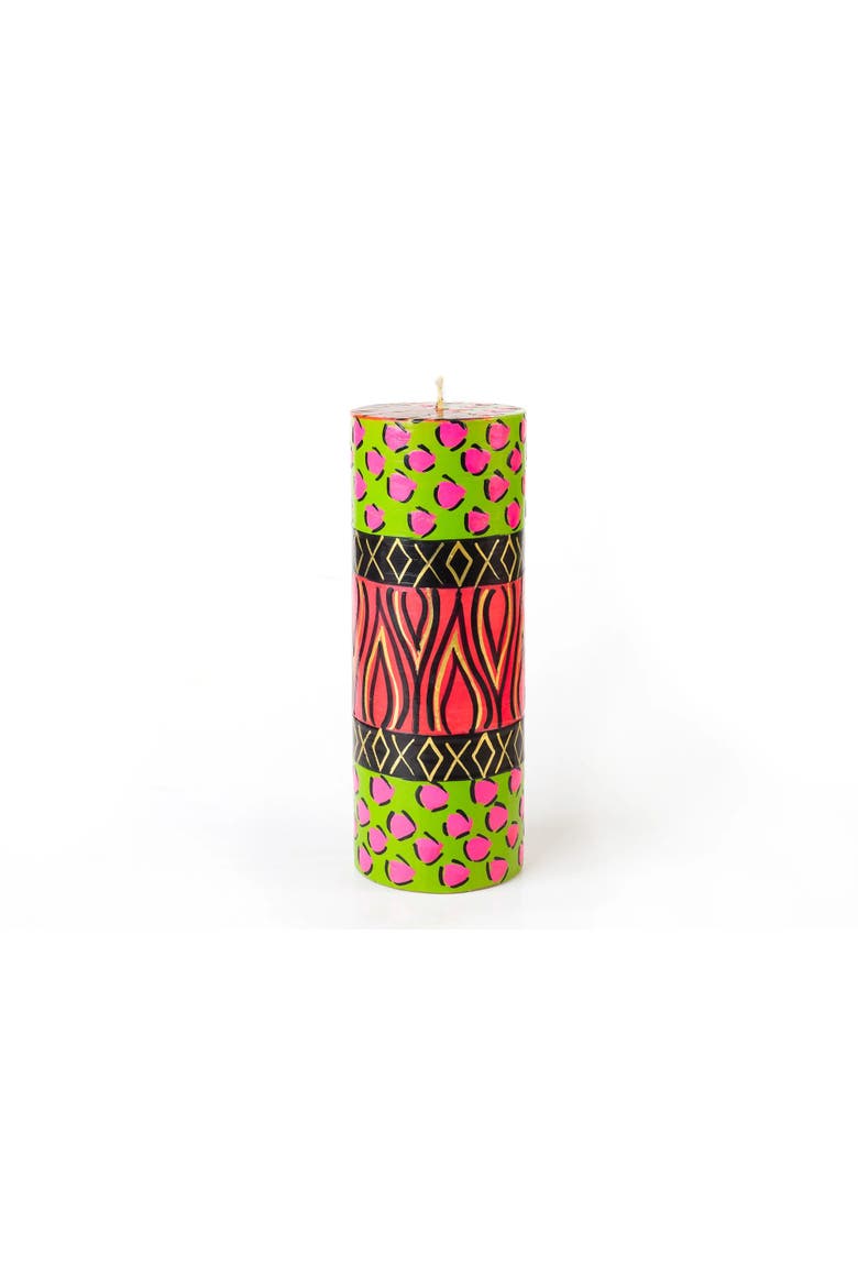 Wild Animal Painted Candle, Main, color, Pillar 3x8"