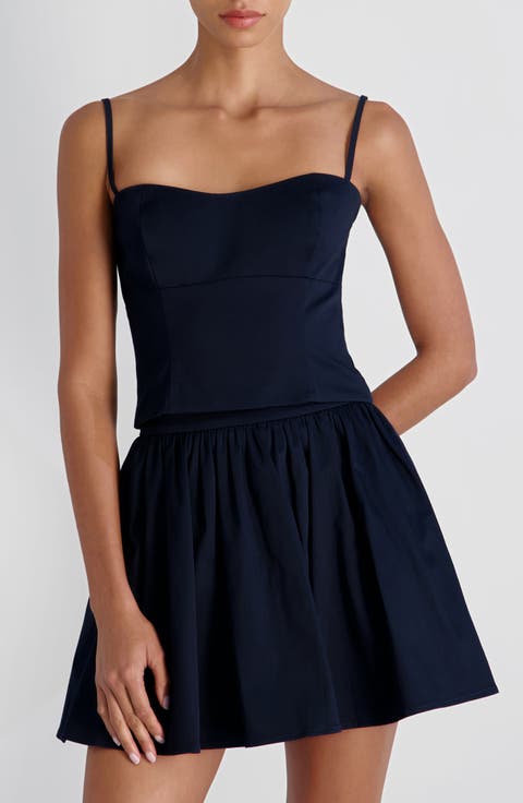 Stretch Cotton Sateen Camisole