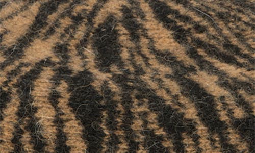 San Diego Hat Tiger Wool Blend Beret In Brown