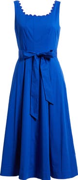 Anne Klein Seamed Sleeveless Fit 
Flare Midi Dress