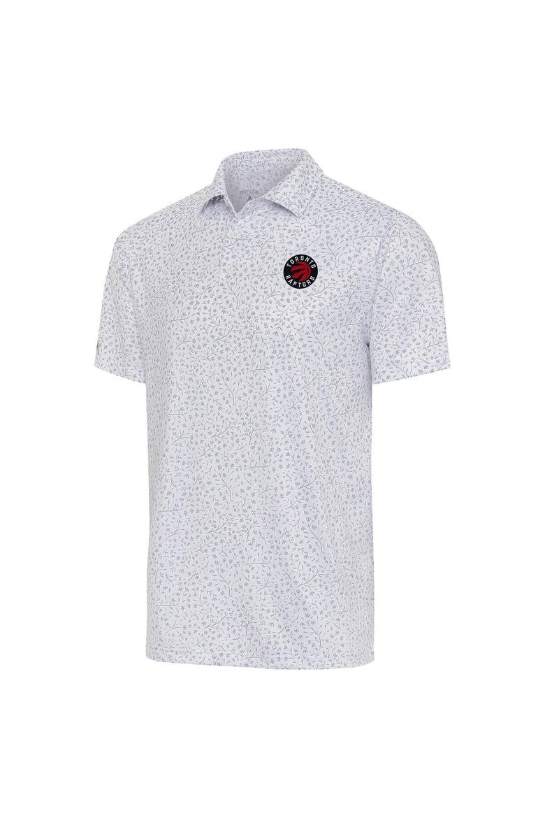Men's Antigua  White Toronto Raptors Motion Polo, Main, color, White